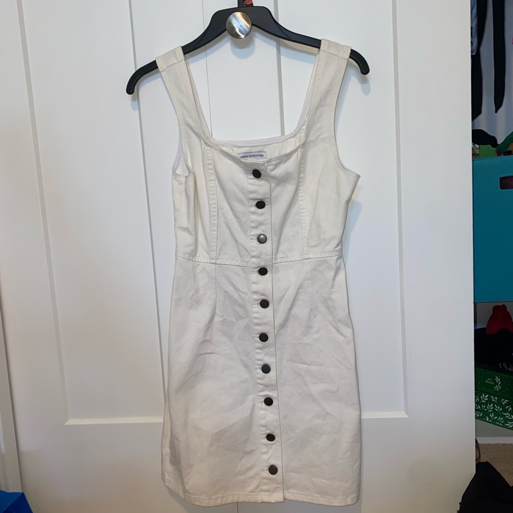Urban Outfitters White Jean dress size 2